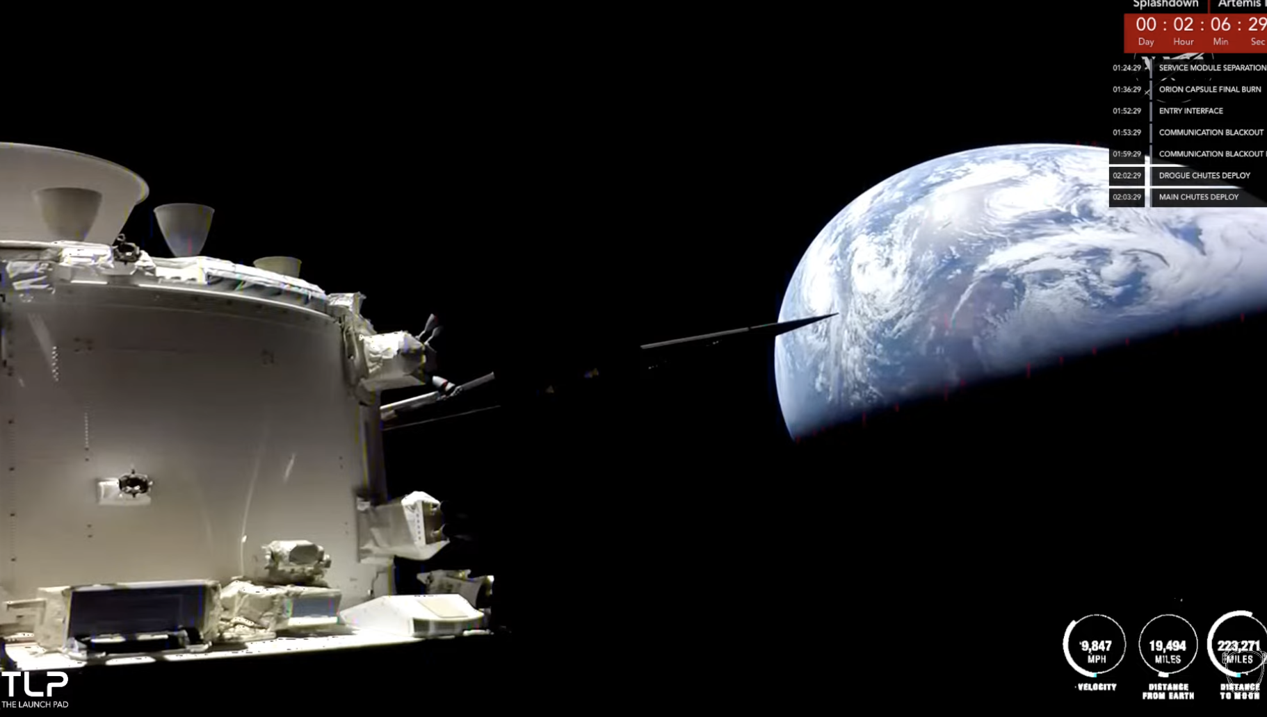 Astronauts return from the moon today