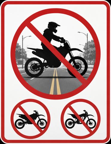 Keep dirt bikes off walking trails, sidewalks, police warn