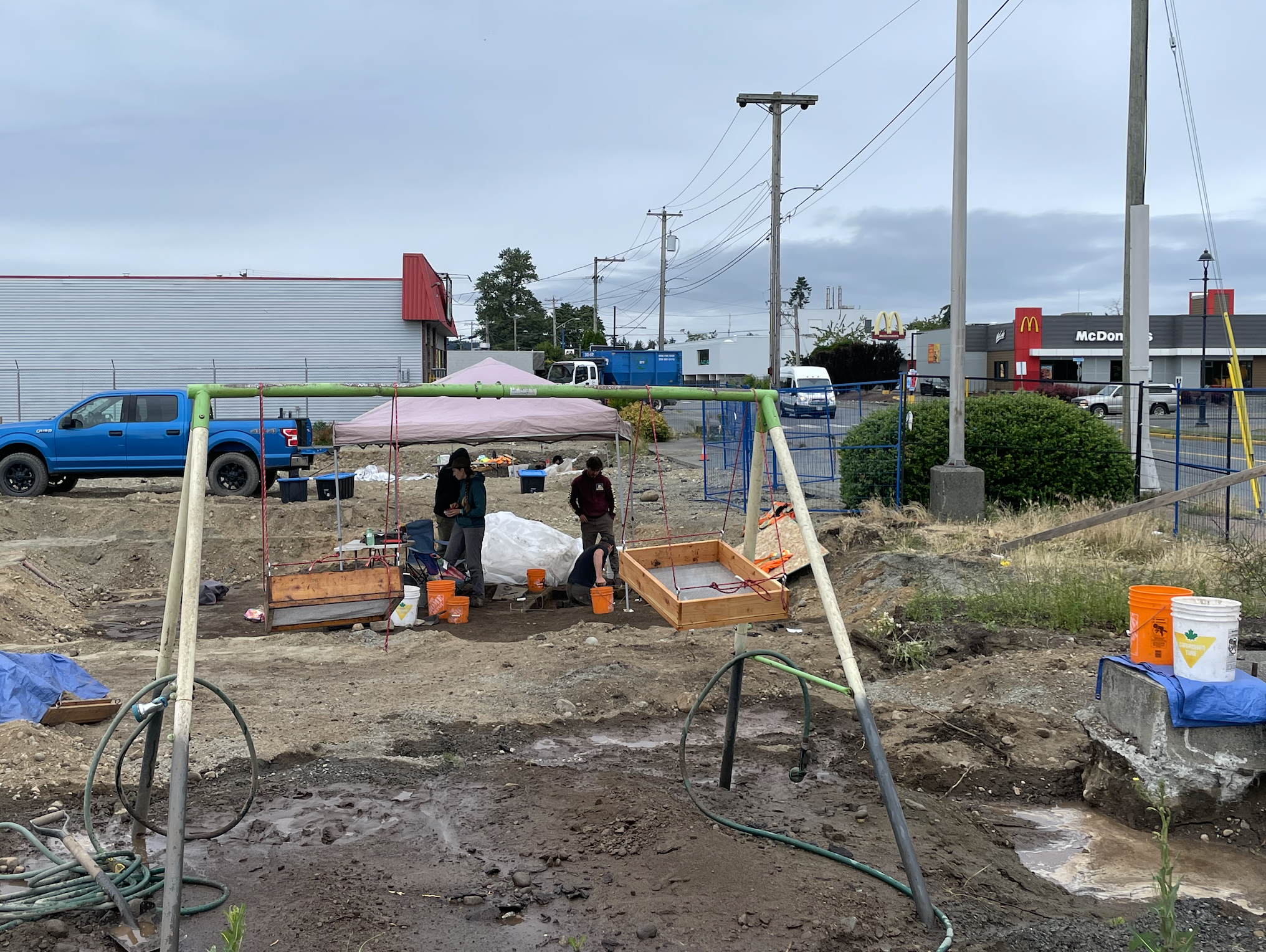 Archaeologists explore old Dairy Queen site