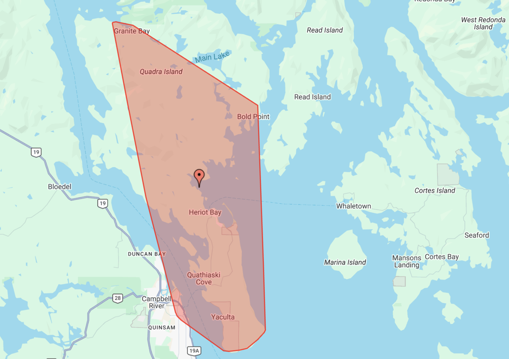 UPDATE: Power restored for Downtown Campbell River, Quadra Island