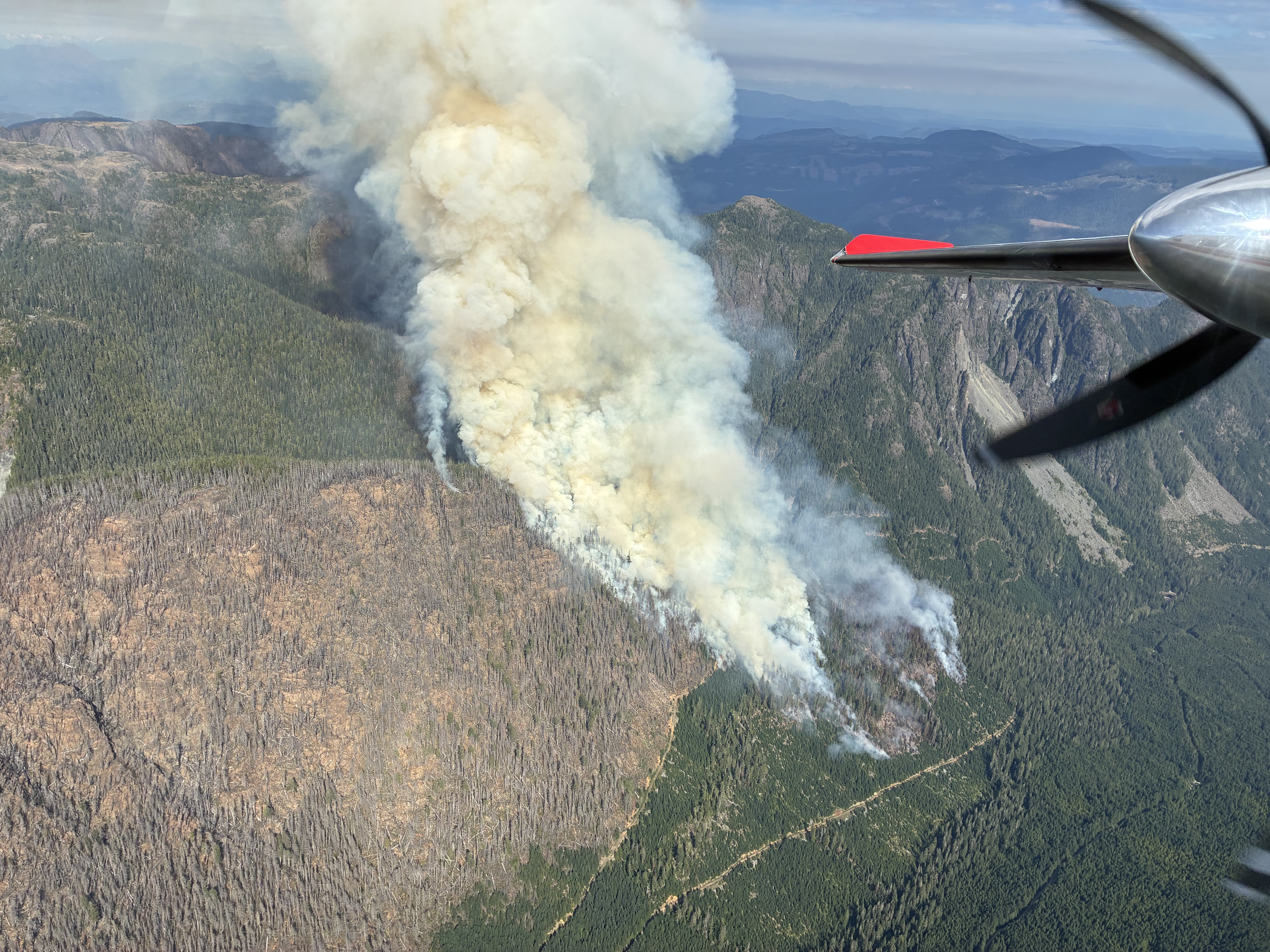 Wild weekend of lightning sparks fires around BC, including North Island