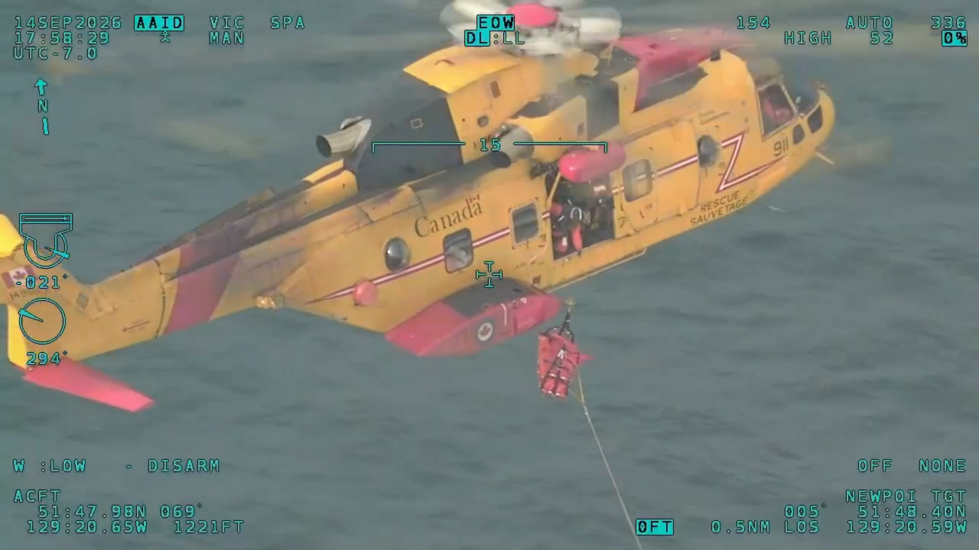 VIDEO: Another Alaskan cruise ship passenger rescued by 442 Squadron